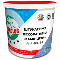 Акриловая штукатурка Anserglob (камешковая) белая, 25 кг