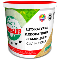 Силиконовая  штукатурка (камешковая) белая